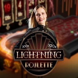 Lightning Roulette slot logo by Evolution at Kaleo Casino